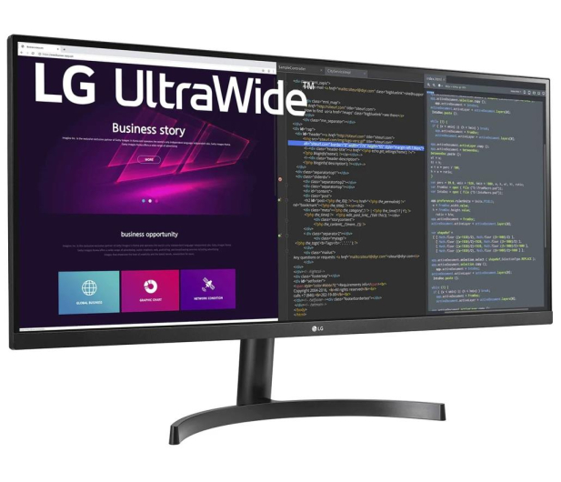 LG 34'' 34WN700-B IPS HDR UWQHD 21:9 Czarny - 607250 - zdjęcie 2